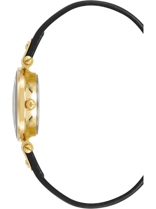 Anne Klein Womens White Black Leather Strap Fashion Analog Japanese Quartz Watch main image 3